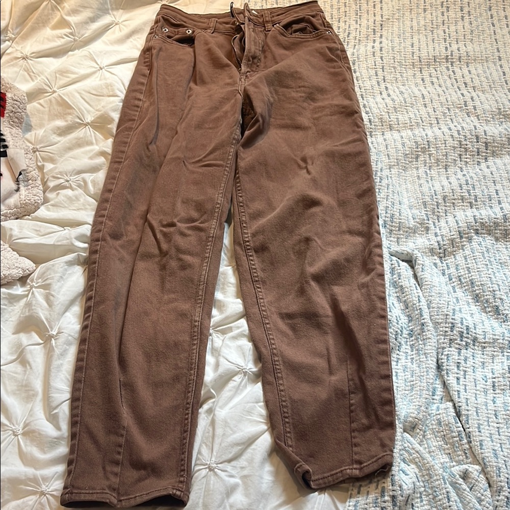 H&M Brown Relaxed Fit Womens jeans